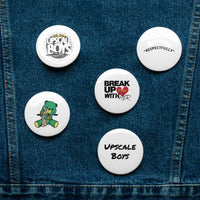 UPSCALE BOYS Set of pin buttons